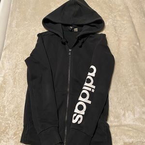 Adidas Black Zip Up